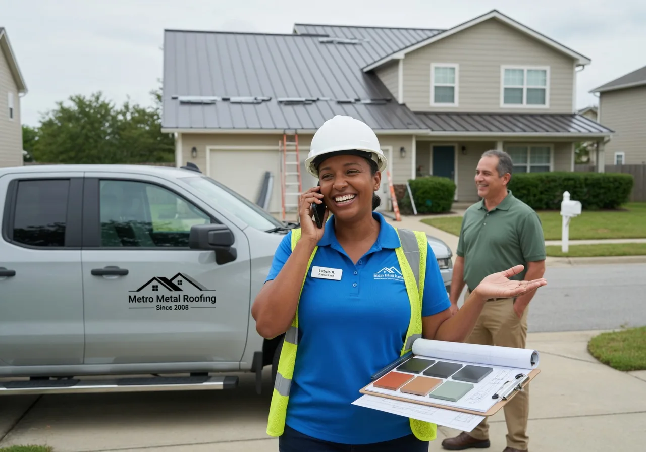 Storm Damage Metal Roof Repair in New Trenton, IN